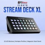 Elgato Stream Deck XL offering a large array of illuminated keys, ideal for advanced streaming or workflow automation.