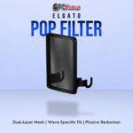 Elgato Pop Filter with a round mesh design, perfectly sized for Wave microphones to cut down on breath pops.