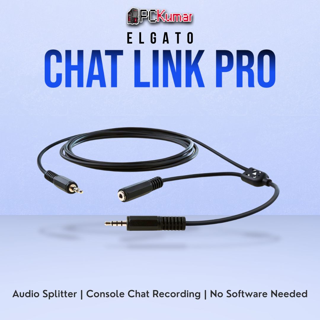 Elgato Chat Link Cable Audio Splitter for Game Console Streaming