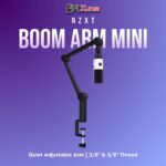 ZXT Boom Arm Mini in a sleek black design, featuring multiple articulation points for smooth microphone positioning.