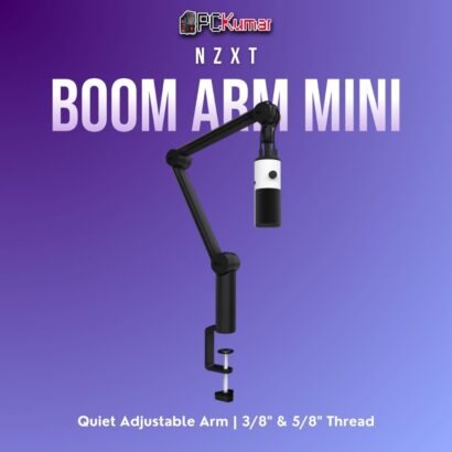 ZXT Boom Arm Mini in a sleek black design, featuring multiple articulation points for smooth microphone positioning.