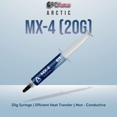 Arctic MX-4 20g high-capacity syringe containing premium thermal paste for repeated or large-scale usage.