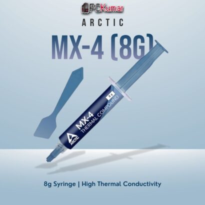 Arctic MX-4 8g thermal compound with a larger syringe, ideal for frequent PC building or maintenance.