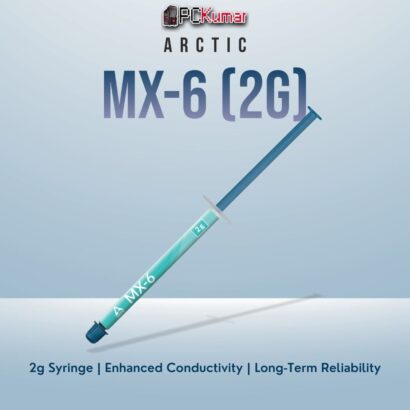 Arctic MX-6 2g thermal compound tube, featuring advanced formula for better CPU/GPU cooling performance.
