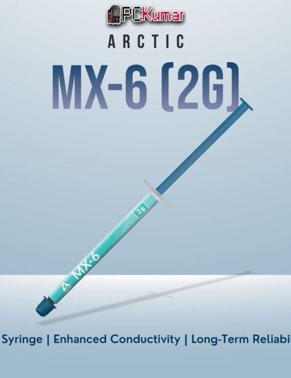 Arctic MX-6 2g thermal compound tube, featuring advanced formula for better CPU/GPU cooling performance.