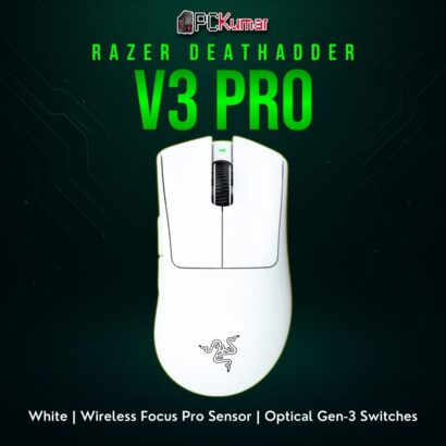 White Ergonomic Design | Wireless Focus Pro Sensor | Optical Gen-3 Switches
