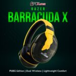 Razer Barracuda X 2022 in a special PUBG edition, referencing the popular battle royale with unique design elements.