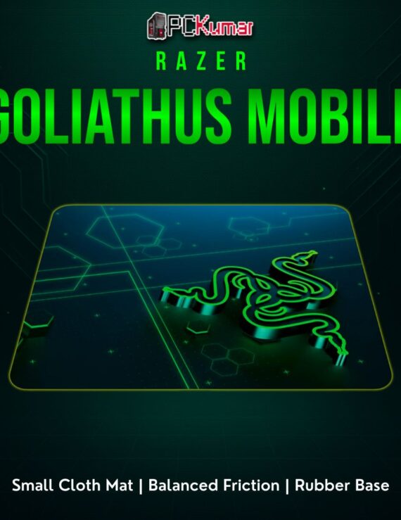 Razer Goliathus Mobile small black pad for a consistent surface and easy portability in minimal desk spaces.