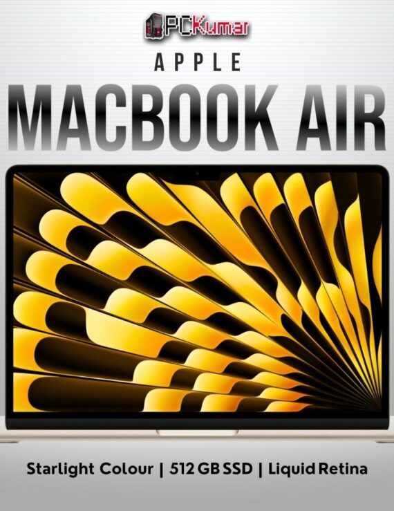 Starlight 15‑inch MacBook Air M4 isolated on white, lid open displaying high‑resolution creative timeline.