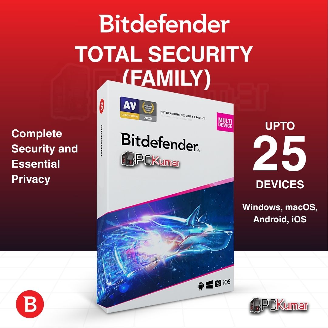 Buy Bitdefender Total Security Family - Upto 25 Devices