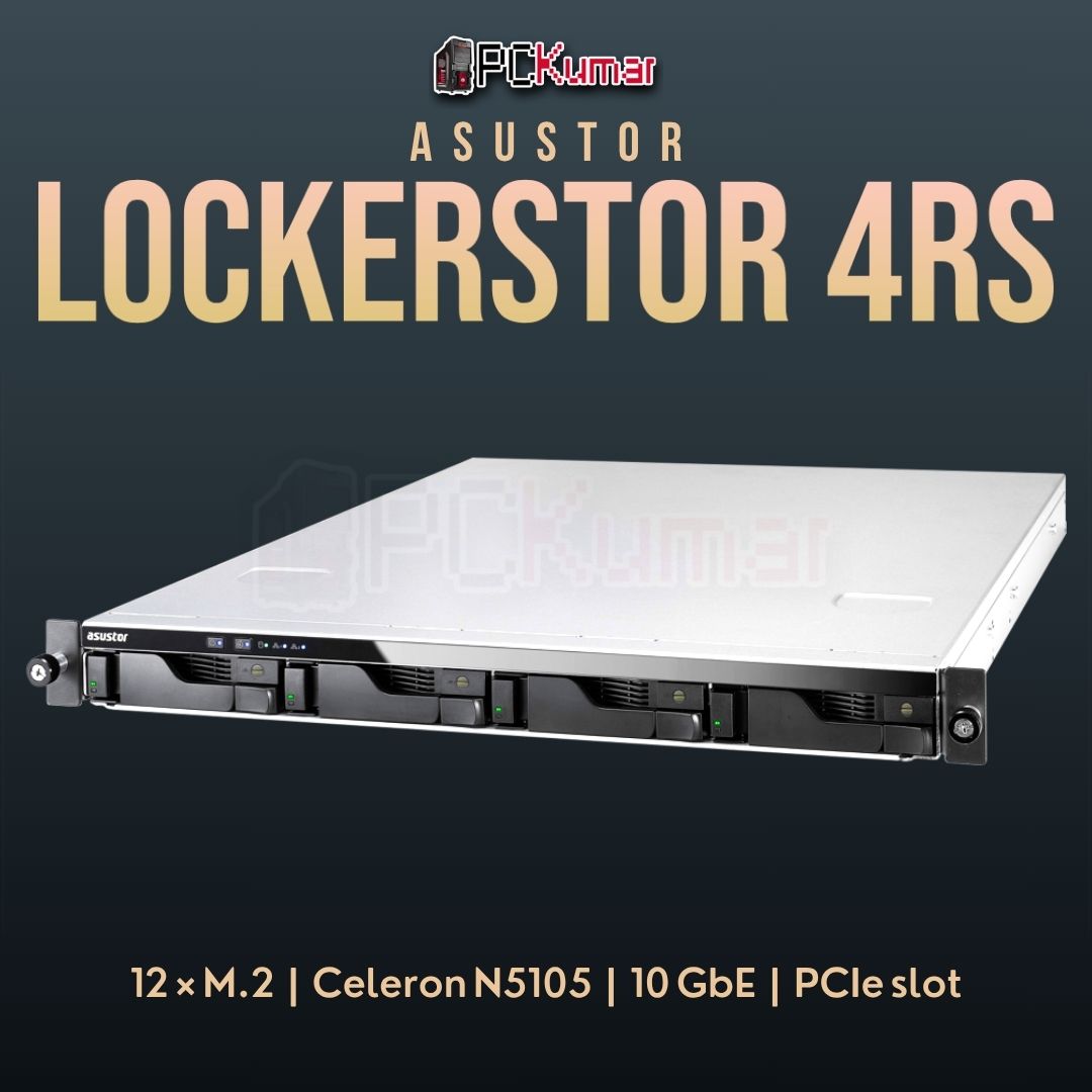 ASUSTOR LOCKERSTOR 4RS AS6504RS_RD 4 Bay NAS 1U Rackmount Server by PCKumar