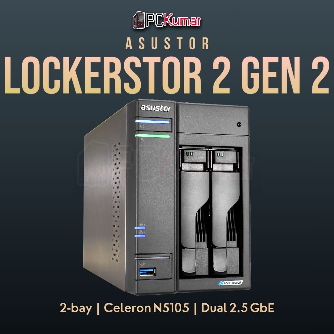 ASUSTOR LOCKERSTOR 2 GEN 2 AS6702T 2 Bay NAS Box, by PCKumar
