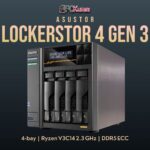 ASUSTOR LOCKERSTOR 4 GEN 3AS6804T 4 Bay NAS Box AMD Ryzen , by PCKumar