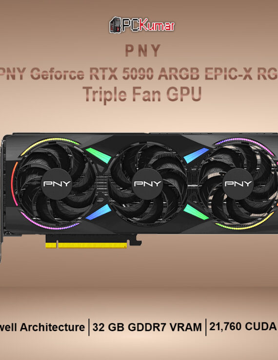 PNY GeForce RTX™ 5090 ARGB EPIC-X RGB™ Triple Fan GPU