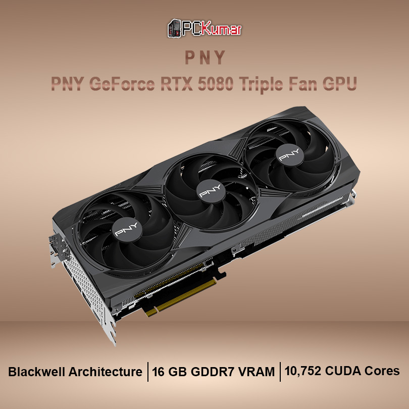 PNY GeForce RTX™ 5080 Triple Fan GPU