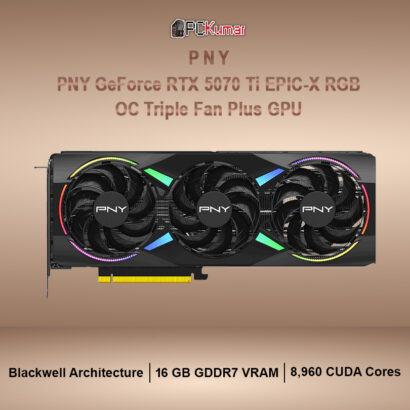 PNY GeForce RTX™ 5070 Ti EPIC-X RGB™ Overclocked Triple Fan Plus GPU
