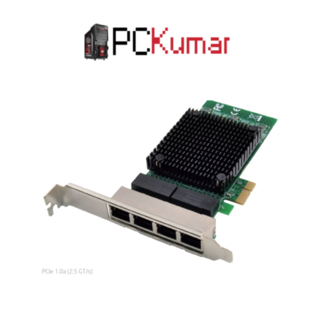 PCIe x1 82571 Quad-RJ45 Copper Gigabit Ethernet NIC