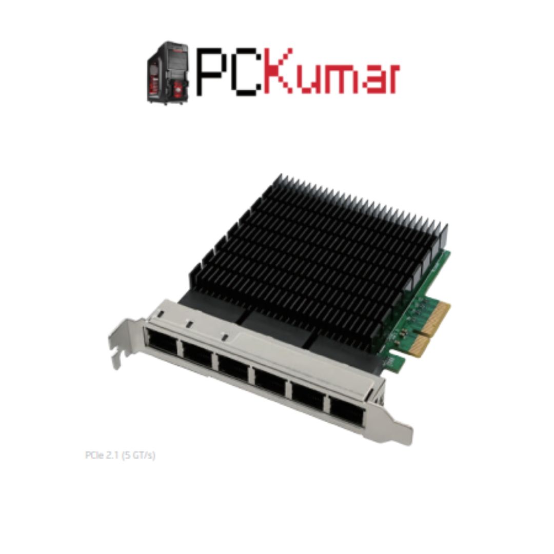 PCIe x4 RTL8125B Six-2.5G RJ45 Copper Ethernet NIC