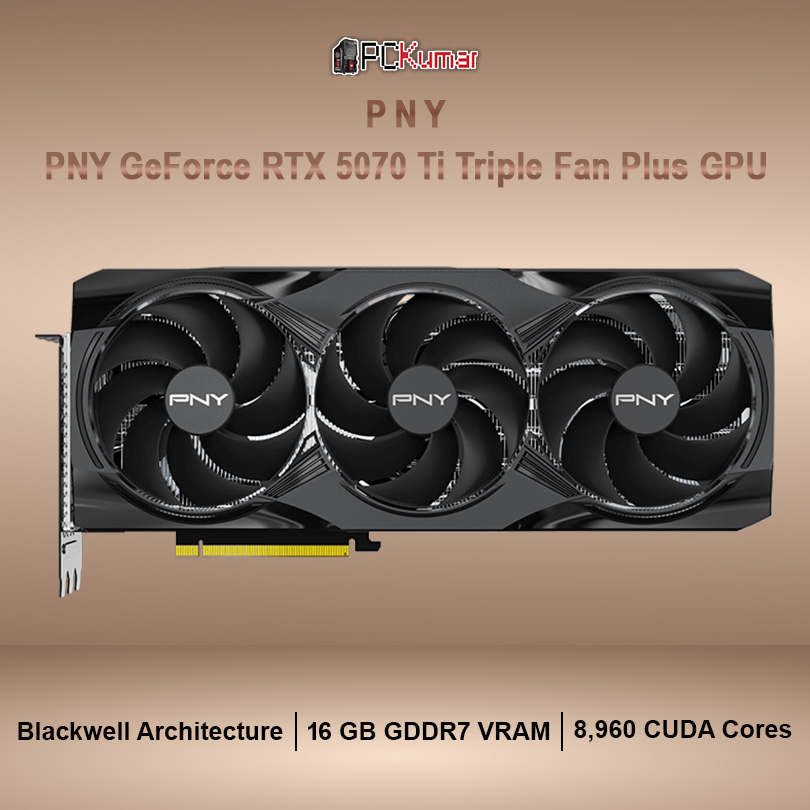 PNY GeForce RTX™ 5070 Ti Triple Fan Plus GPU