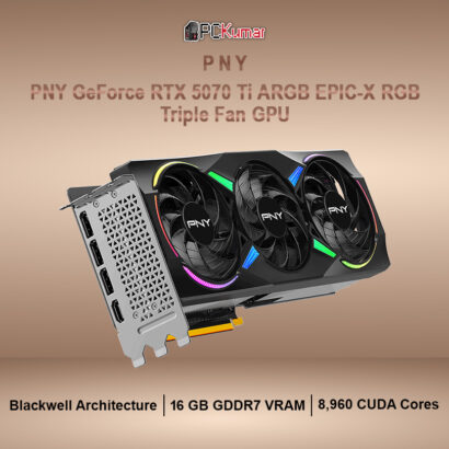 PNY GeForce RTX™ 5070 Ti ARGB EPIC-X RGB™ Triple Fan GPU