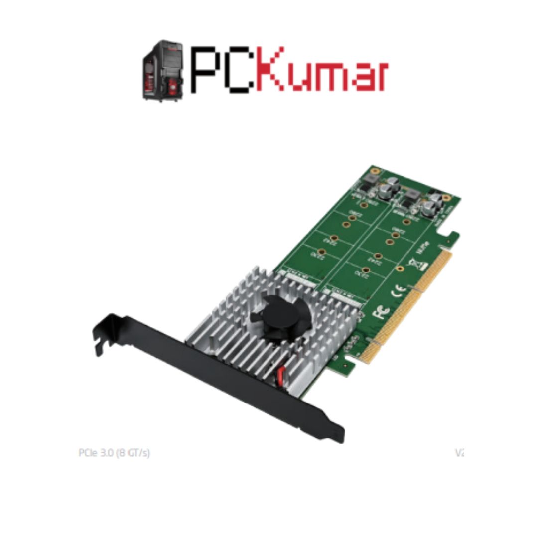 PCIe 3.0 ×8×16 ASM2824 4 × M.2 NVMe Adapter Card (ST560)