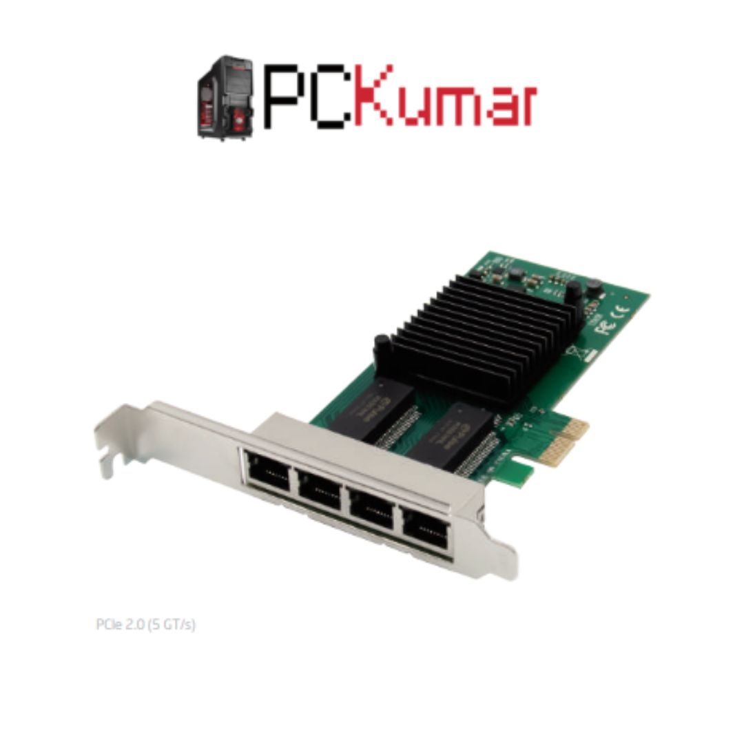 PCIe x1 I340 Quad-RJ45 Copper Gigabit Ethernet NIC