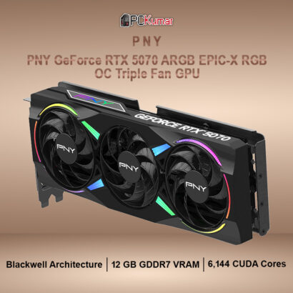 PNY GeForce RTX™ 5070 ARGB EPIC-X RGB™ Overclocked Triple Fan GPU