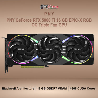 PNY GeForce RTX™ 5060 Ti 16GB EPIC-X RGB™ Overclocked Triple Fan GPU
