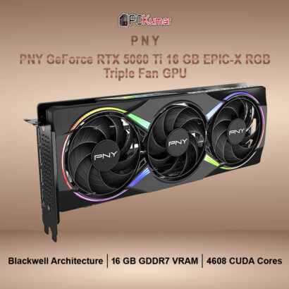 PNY GeForce RTX™ 5060 Ti 16GB EPIC-X RGB™ Triple Fan GPU