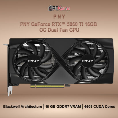 PNY GeForce RTX™ 5060 Ti 16GB Overclocked Dual Fan GPU