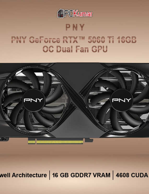 PNY GeForce RTX™ 5060 Ti 16GB Overclocked Dual Fan GPU