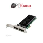 PCIe x1 Intel 82576 Quad-RJ45 Gigabit Ethernet NIC