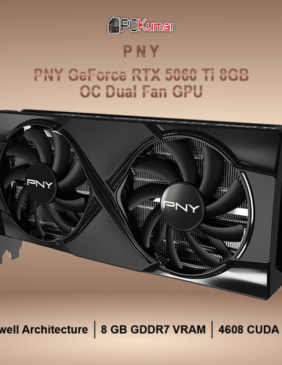 PNY GeForce RTX™ 5060 Ti 8GB Overclocked Dual Fan GPU