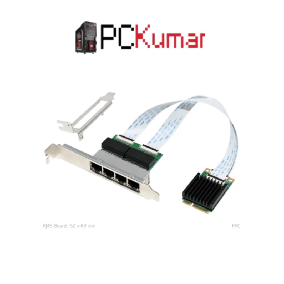 MiniPCIE I350-AM4 Quad-1G RJ45 Server NIC (ST7337)