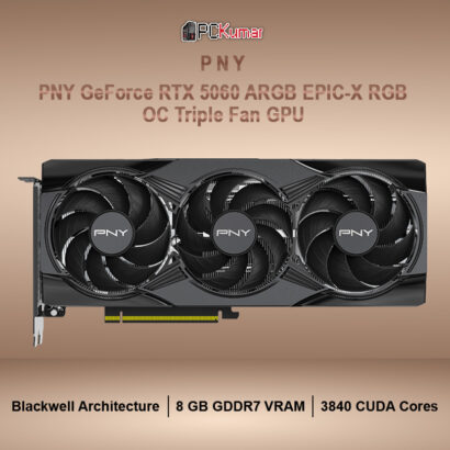 PNY GeForce RTX™ 5060 ARGB EPIC-X RGB™ Overclocked Triple Fan GPU