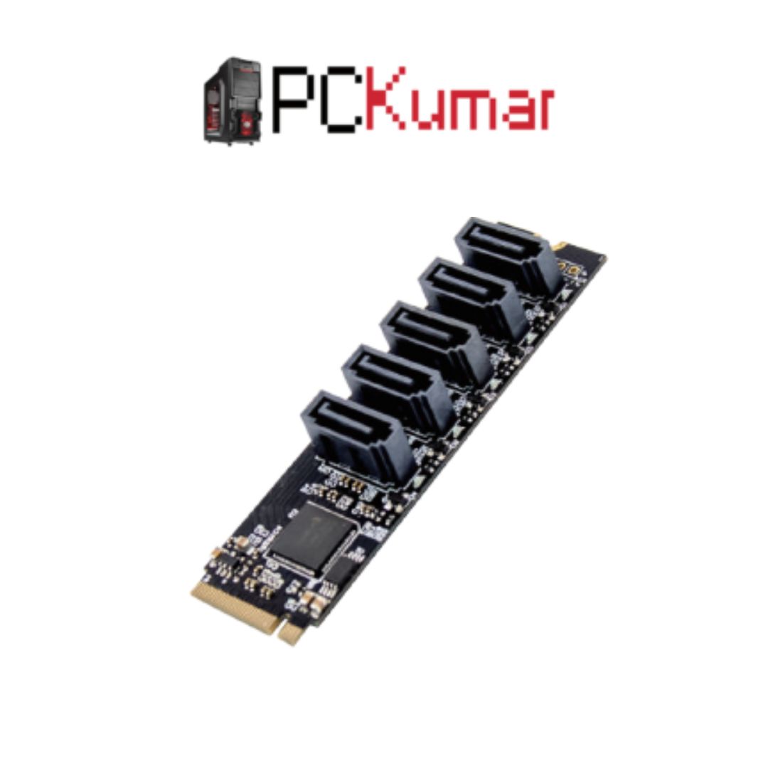 M.2 M JMB585 Five-Port SATA Gen3 Expansion Card (ST532)