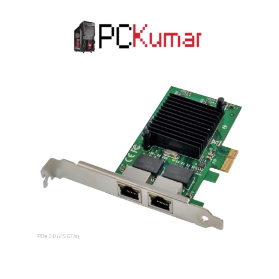 PCIe x1 Intel 82575 Dual-RJ45 Gigabit Ethernet NIC