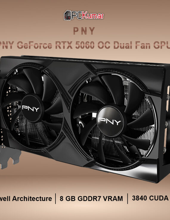 PNY GeForce RTX™ 5060 Overclocked Dual Fan GPU