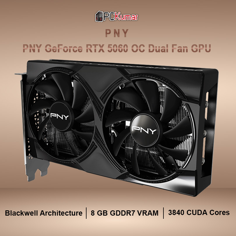 PNY GeForce RTX™ 5060 Overclocked Dual Fan GPU