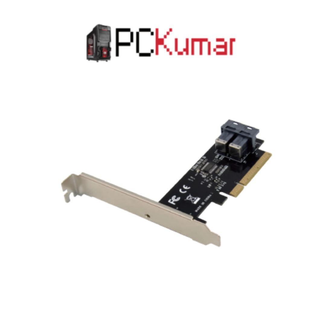 PCIe ×8 Dual-Port U.2 SFF-8643 SSD Converter Card