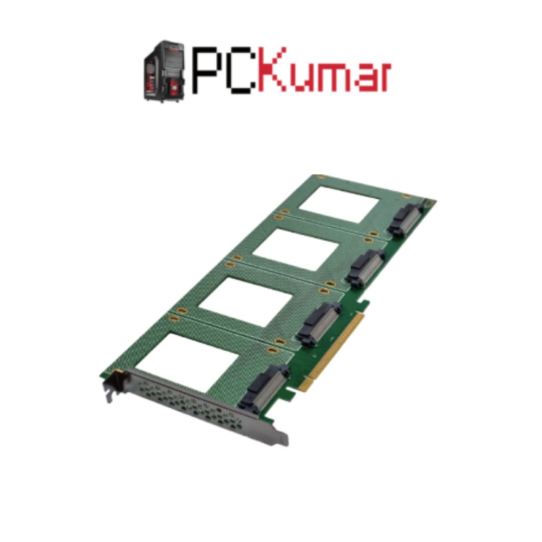 PCIe ×16 4-2.5 in U.2 SFF-8639 SSD Converter Card