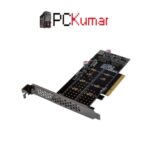 PCIe x8 2-Hyper M.2 NVMe Adapter Bifurcation Card (ST573)