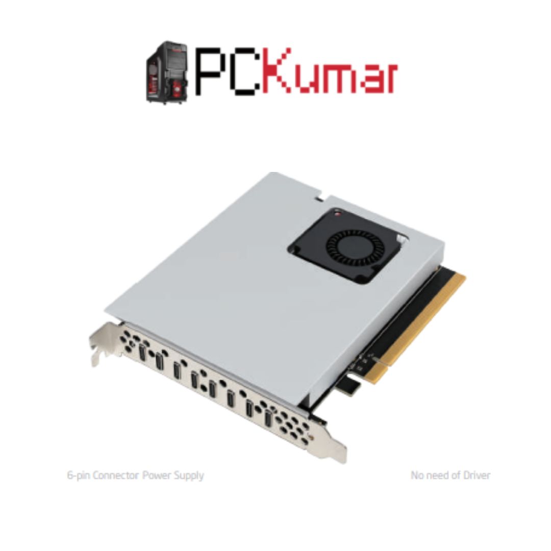 PCIe x16 ASM3242 USB3.2 8CH Camera Capture Card (ST695)