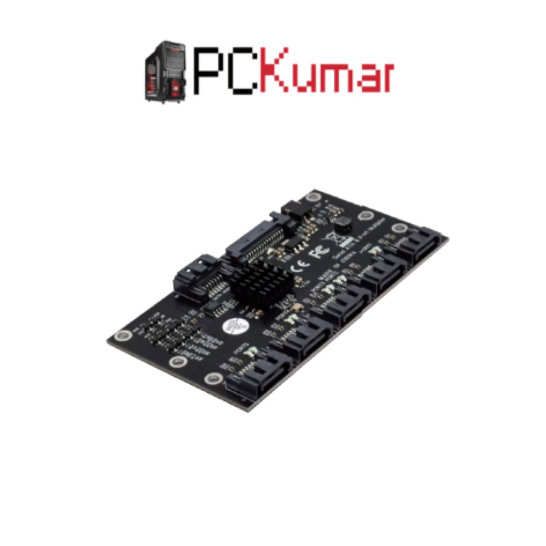 PCIe x4 M.2 B & M.2 M Key NGFF SSD Converter Card (JMB575 SATA 6 Gbps to 5-SATA III Multiplier Adapter)
