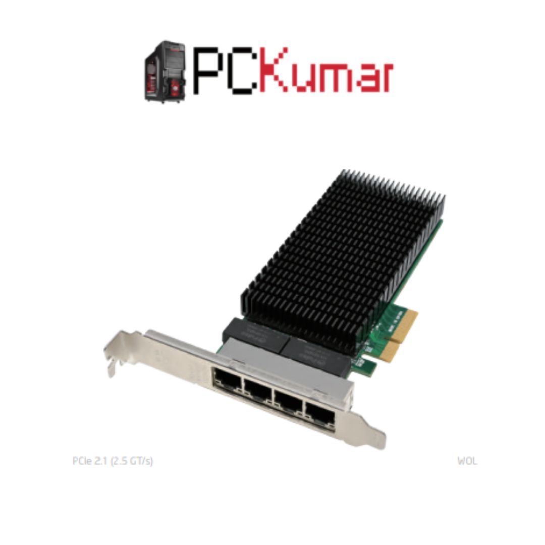 PCIe x4 I210-T4 Quad-1 GbE RJ45 Copper Server NIC (V2)
