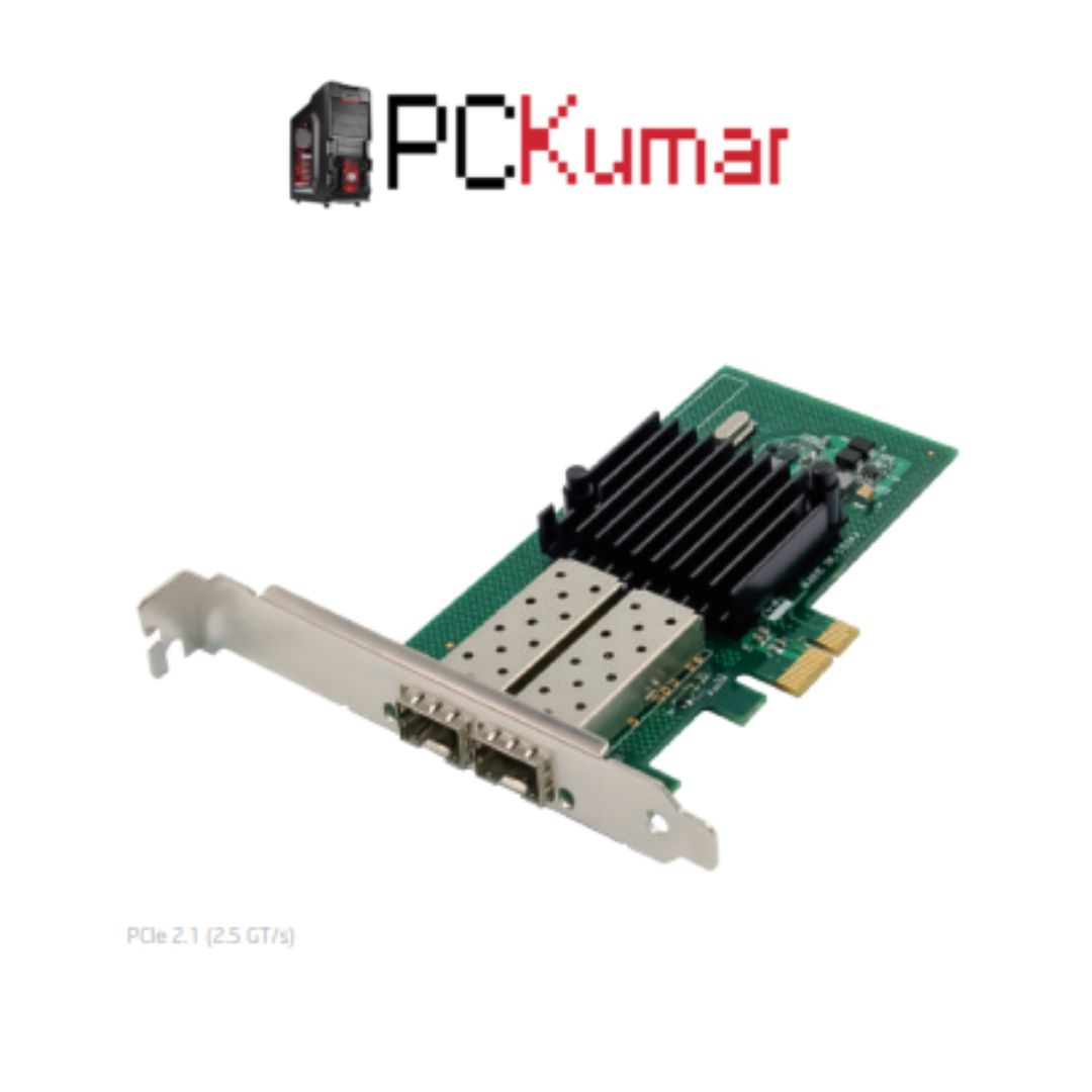 PCIe x1 I350-F2 Dual-1 GbE SFP LC Fiber Server NIC