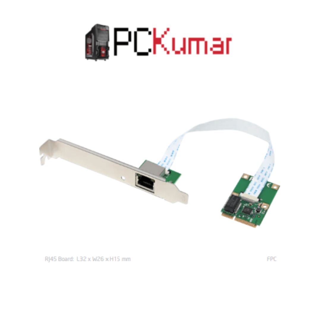 MiniPCIE 8111F Single-1G RJ45 Industrial Ethernet NIC
