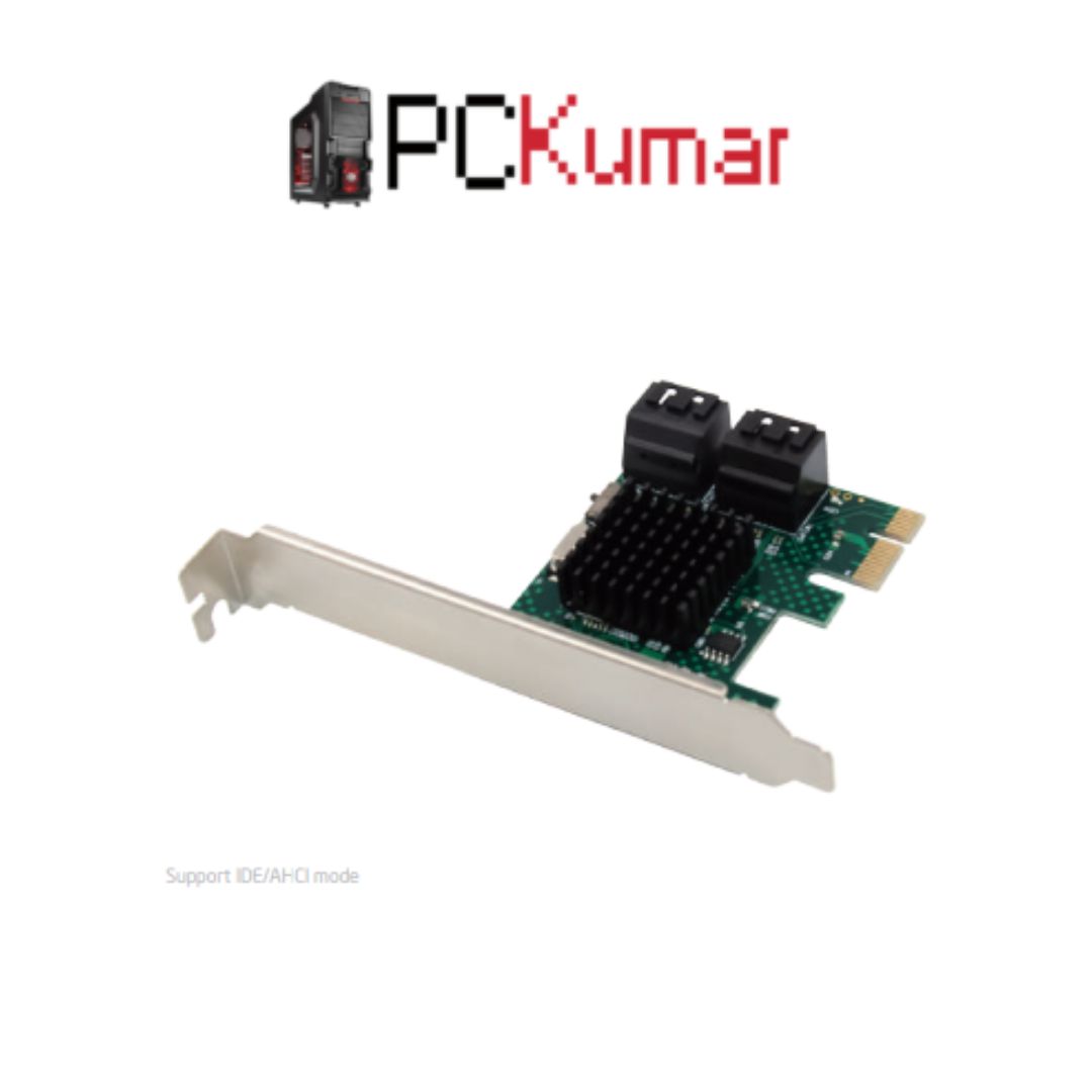 PCIe x1 ASM1061 4-Port SATA Gen3 Expansion Card