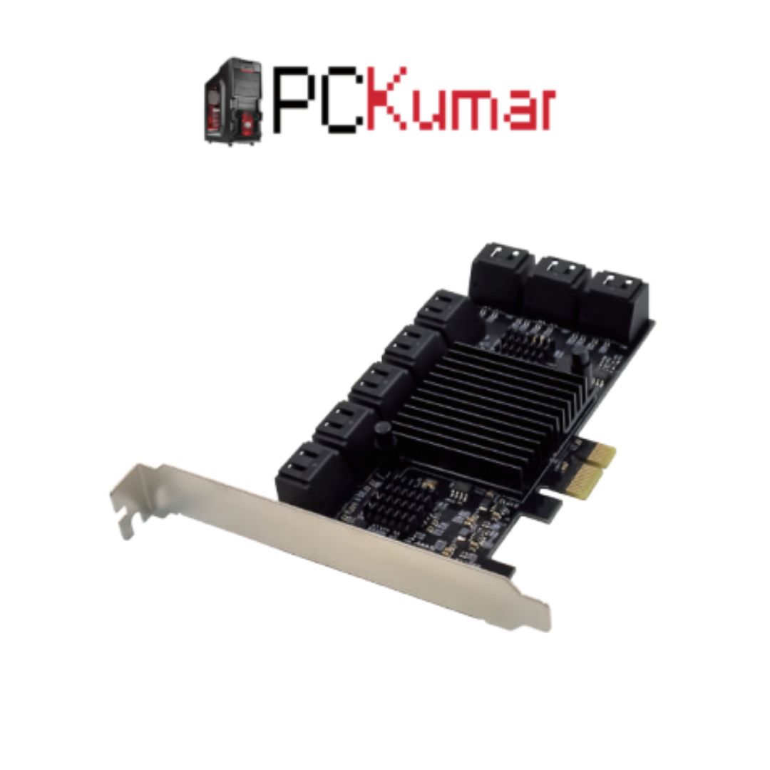 PCIe x1 ASM1064 16-Port SATA Gen3 Expansion Card (ST594)