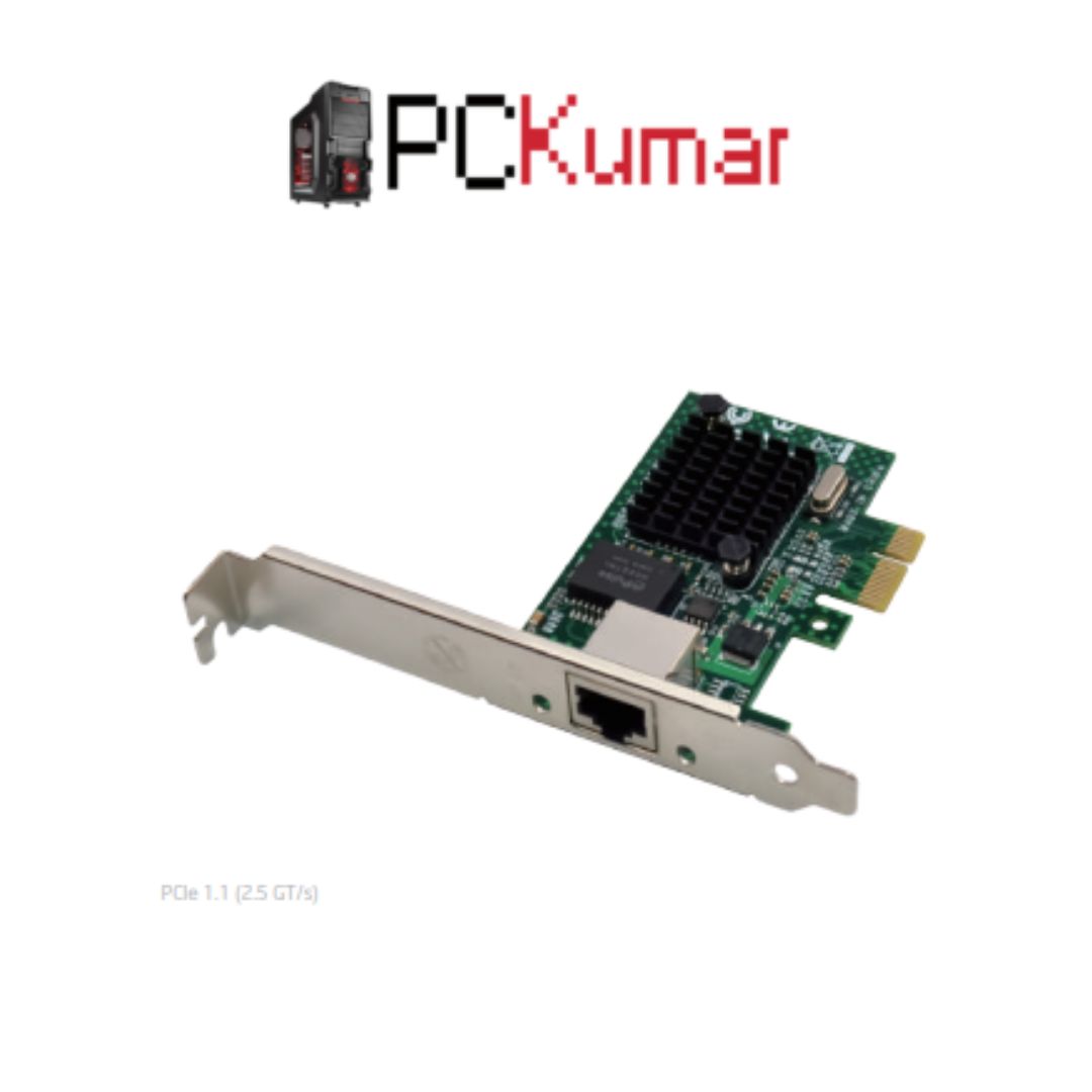 PCIe x1 BCM5751 Single-RJ45 Gigabit Ethernet NIC